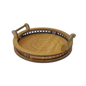 سینی چوبی دایره ایی