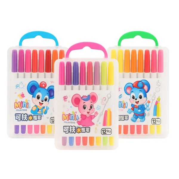 ماژیک 12 رنگ جلد کتابی