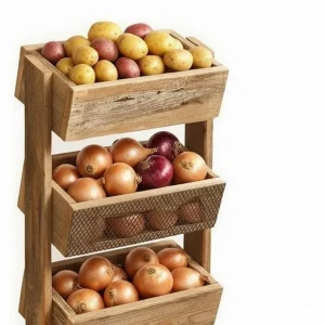 استند چوبی جا سیب زمینی و پیاز