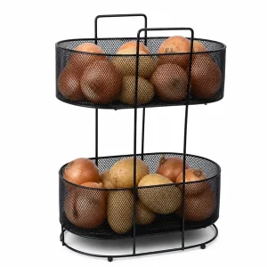 سبد سیب زمینی و پیاز بیضی شکل