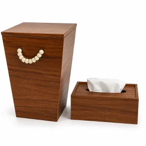 جا دستمال کاغذی و سطل زبال خشک